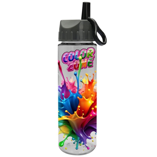 Garyline® Freedom Tritan® Bottle with Ring-Straw Lid - 28 oz. - Clear