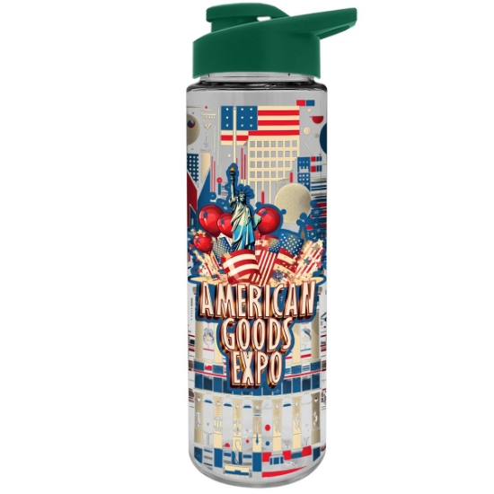 Garyline® Freedom Tritan® Bottle with Drink-Thru Lid - 28 oz. - Clear