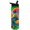 Garyline® Freedom Tritan® Bottle with Flip-Straw Lid - 28 oz. - Translucent Green
