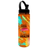 Garyline® Freedom Tritan® Bottle with Flip-Straw, Swivel-Handle Lid - 28 oz. - Translucent Orange