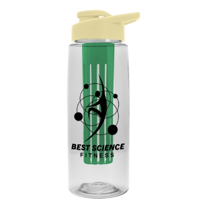 Garyline® Flair Tritan® Bottle with Drink-Thru Lid and Infuser - 26 oz. - Clear