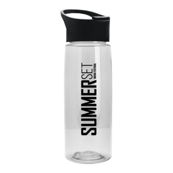 Garyline® Flair Tritan® Bottle with Pop-Up Lid - 26 oz. - Clear