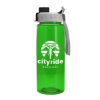 Garyline® Flair Tritan® Bottle with Quick-Snap Lid - 26 oz. - Translucent Green