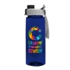 Garyline® Flair Tritan® Bottle with Quick-Snap Lid - 26 oz. - Translucent Navy Blue