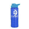 Garyline® Salute Bottle with Drink-Thru Lid - 24 oz. - Translucent Blue