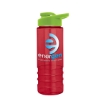 Garyline® Salute Bottle with Drink-Thru Lid - 24 oz. - Translucent Red