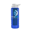 Garyline® Salute Bottle with Drink-Thru Lid and Infuser - 24 oz. - Translucent Blue