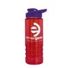 Garyline® Salute Bottle with Drink-Thru Lid and Infuser - 24 oz. - Translucent Red
