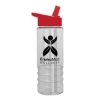 Garyline® Salute Bottle with Flip-Straw Lid - 24 oz. - Clear