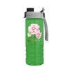 Garyline® Salute Bottle with Quick-Snap Lid - 24 oz. - Translucent Green