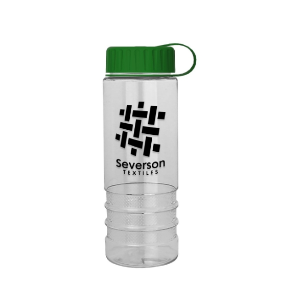 Garyline® Salute Bottle with Tethered Lid - 24 oz. - Clear