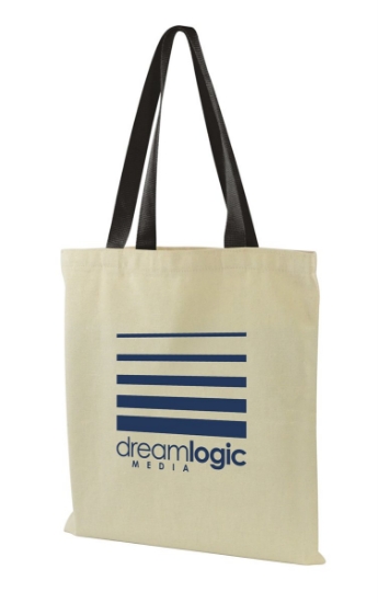 Made-to-Order Flat Tote All-Over Print - Black