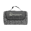 Heathered Fold Up Blanket - Black