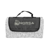 Heathered Fold Up Blanket - Gray