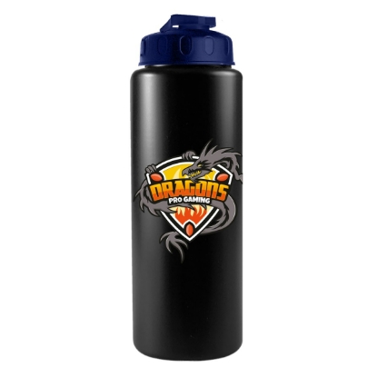 Garyline® Quart Sport Bottle with Flip Lid - 32 oz. - Black
