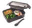 Three Compartment Food Storage Bento Box - Black