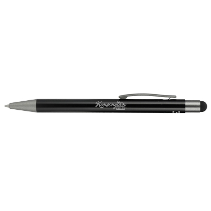 Recycled Aluminum Gel Ballpoint Stylus - Black