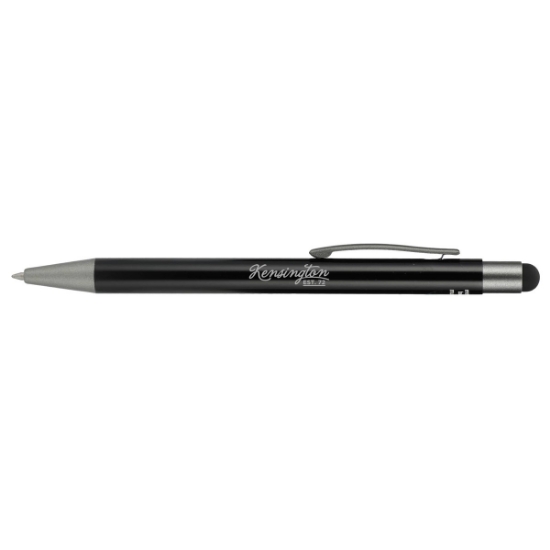 Recycled Aluminum Gel Ballpoint Stylus - Black