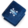 Oversized Wearable WFH Cozy Fleece Sherpa Blanket - Navy