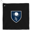 12'' x 12'' Recycled 200g Microfiber Towel - Black