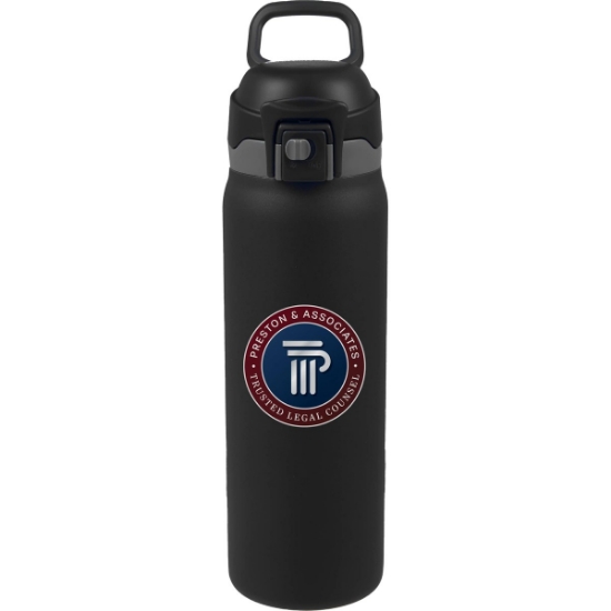 Rhine 2-in-1 Vacuum Eco-Friendly Bottle 30 oz - Black
