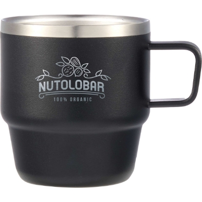 Doppio Stackable Recycled Mug Set 6oz - Black