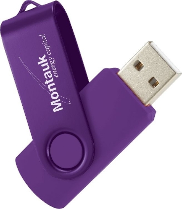 Rotate 2Tone Flash Drive 2GB - Violet