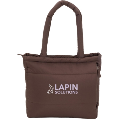 Puffer Recycled 15'' Laptop Tote - Chocolate