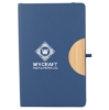 5.5'' x 8.5'' Kaya Recycled PU and Bamboo Journal - Navy