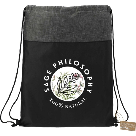 Ash Recycled Drawstring Bag - Black