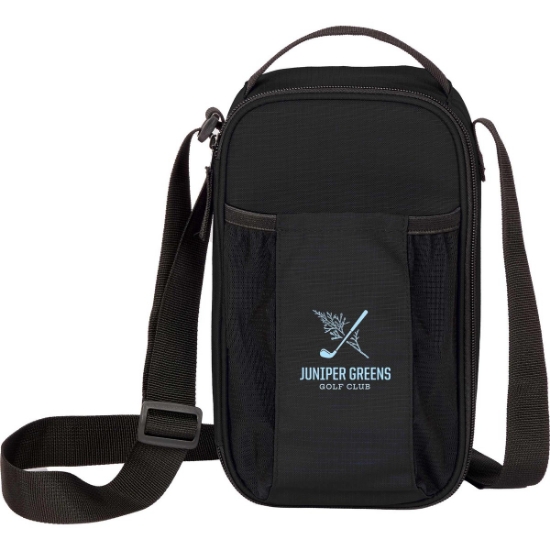 Crossbody Recycled 6-Can Cooler - Black
