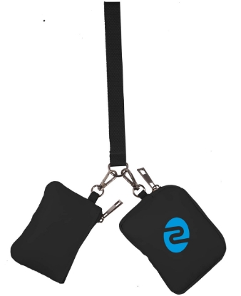 Daybreak Recycled Dual Lanyard - Black