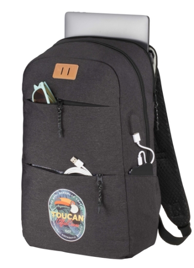 NBN Linden 15" Laptop Backpack - Charcoal