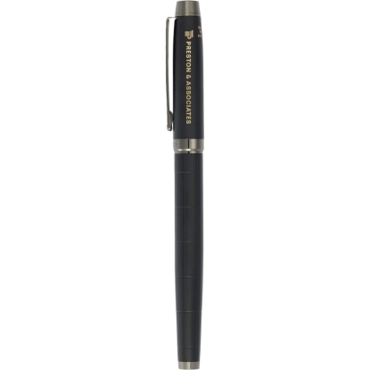 Luxe Recycled Brass Pillar Roller Ball - Black