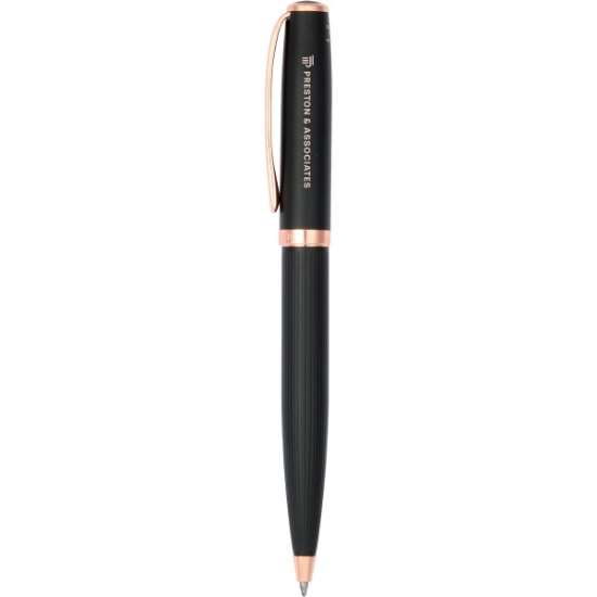 Luxe Recycled Brass Matte Ballpoint - Black