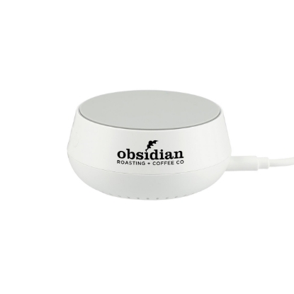 Sound Machine with 15W Wireless Charger - White