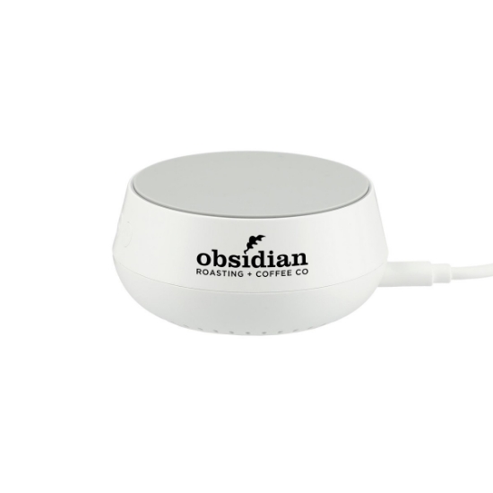 Sound Machine with 15W Wireless Charger - White