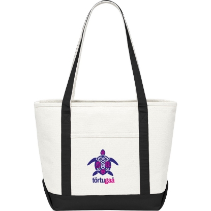 Baltic 18oz Cotton Canvas Boat Tote - Black