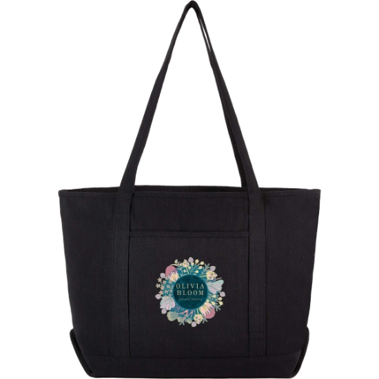 Repose 10oz Recycled Cotton Boat Tote - Black