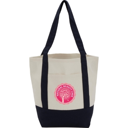 Mini Recycled 8oz Cotton Canvas Tote - Black
