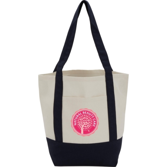 Mini Recycled 8oz Cotton Canvas Tote - Black