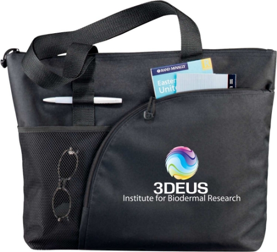 Excel Sport Zippered Utility Business Tote - Black