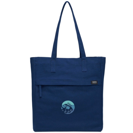 Terra Thread Fairtrade Executive Work Tote - Navy