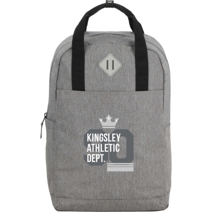 Lanier Recycled 15'' Laptop Backpack - Gray