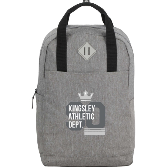 Lanier Recycled 15'' Laptop Backpack - Gray