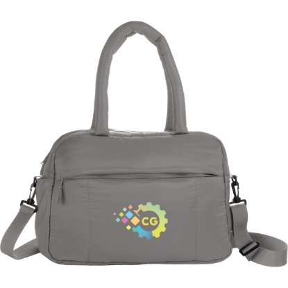 Puffer Recycled Duffle Bag - Gray
