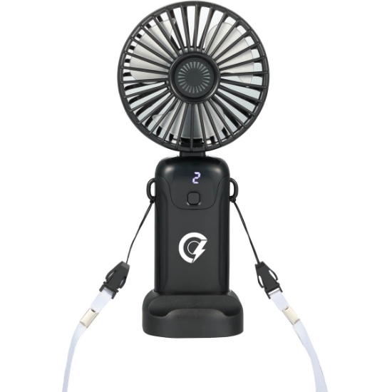 Rechargeable Personal LED Fan - Black