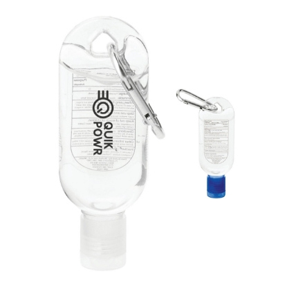 Clip-N-Go 1oz Hand Sanitizer with Mini Carabiner - Clear
