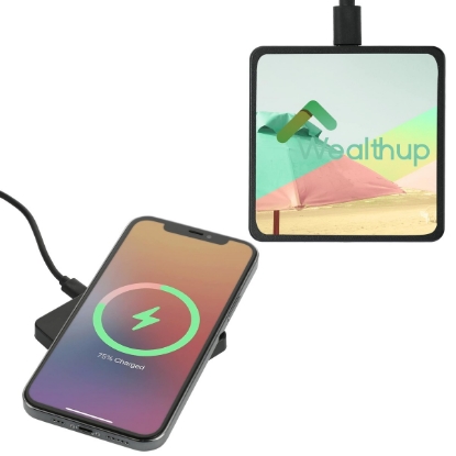 Square Wireless Charging Pad - Black