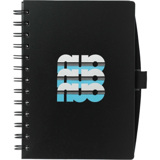 5.5'' x 7'' FSC® Mix Coordinator Spiral Notebook - Black